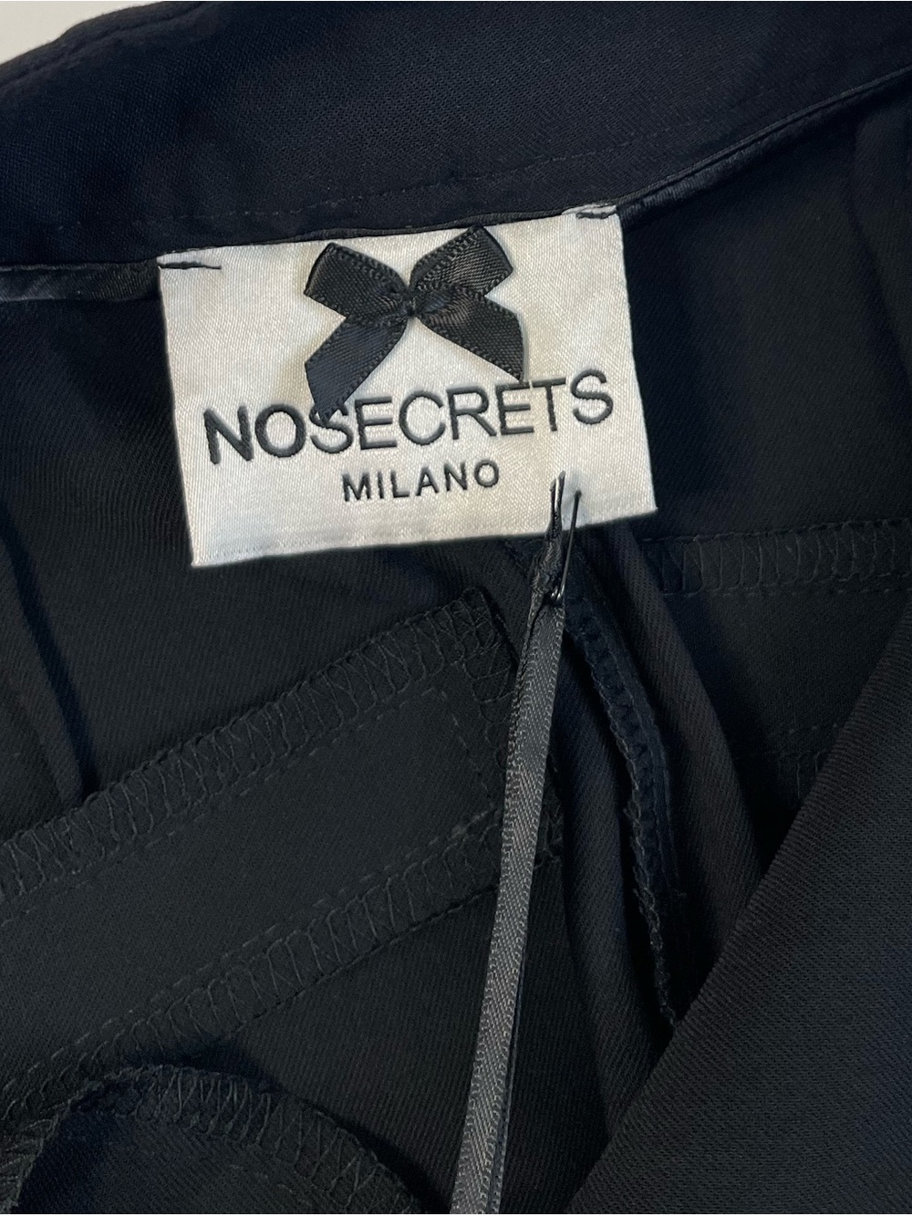 Milano Black Classic Straight-Leg Dress Pants. 40 - Picture 7 of 8